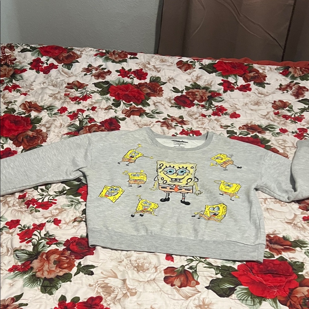 Nickelodeon SpongeBob women Gray Sweatshirt